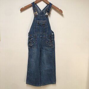 Squeeze Girls 5 Overalls Blue Denim Embroidered 100% Cotton Y2K 90s Casual